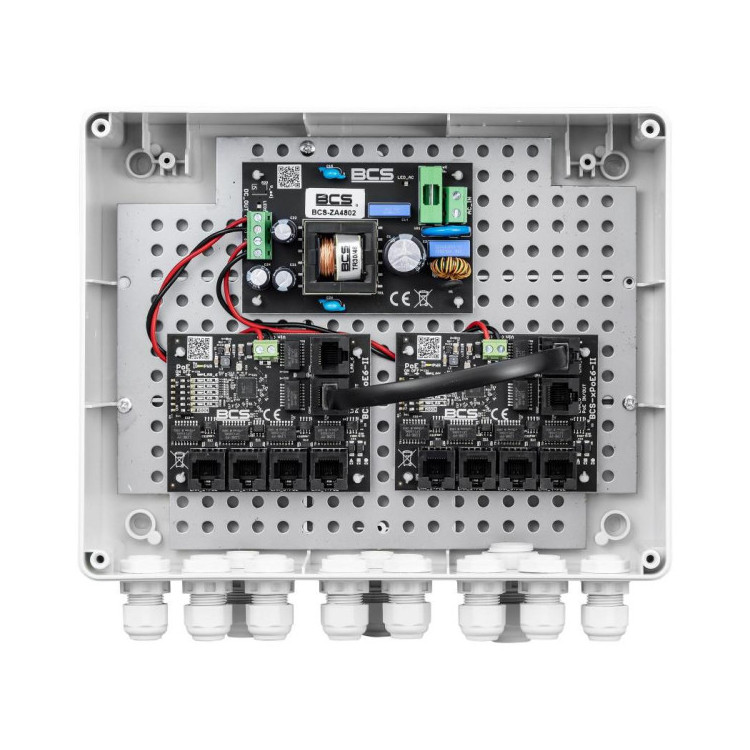Zestaw do zasilania kamer IP BCS POWER BCS-IP8/Z/E-S