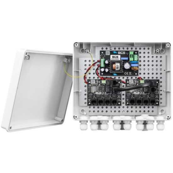 Zestaw do zasilania kamer IP BCS POWER BCS-IP8/Z/E-S