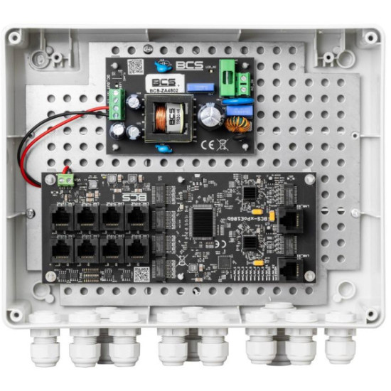 Zestaw do zasilania kamer IP BCS POWER BCS-IP8Gb/Z/E-S
