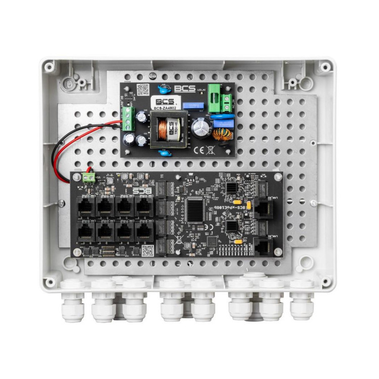 Zestaw do zasilania kamer IP BCS POWER BCS-IP8Gb/Z/E-S
