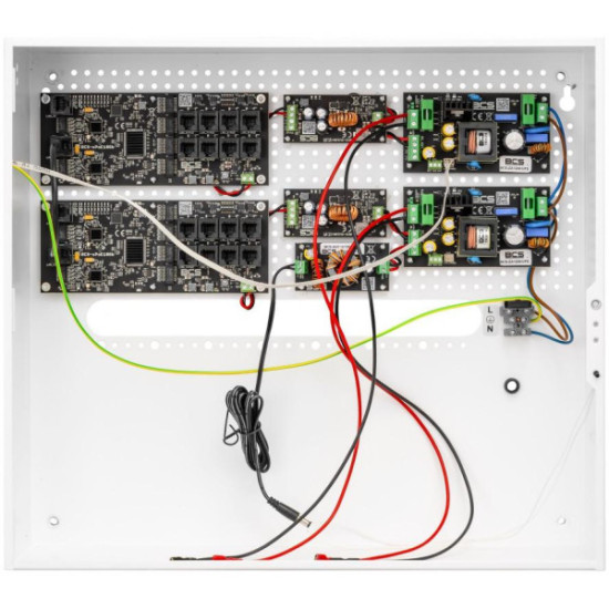 Zestaw zasilania buforowego PoE do 16 kamer i rejestratora BCS POWER BCS-UPS/IP16Gb/E-S