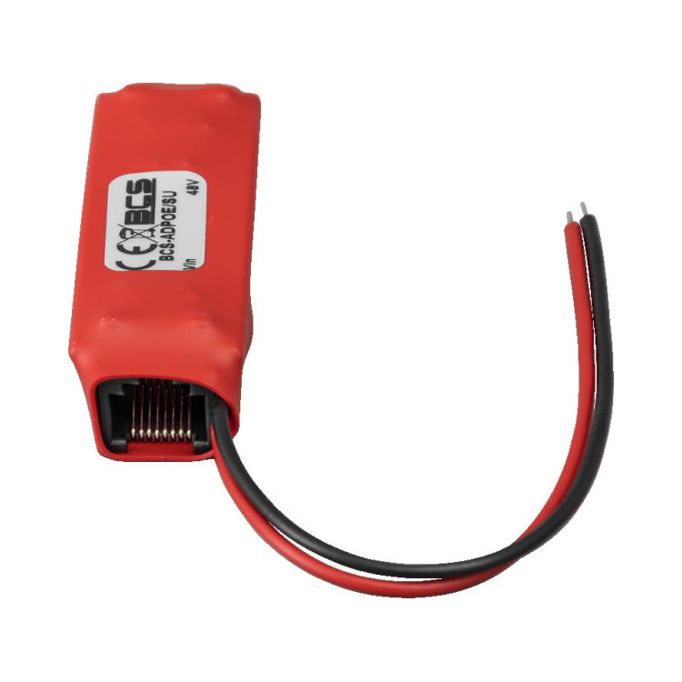 Adapter z przetwornicą do kamer IP PoE PASSIVE RJ45 BCS POWER BCS-ADPOE/SU