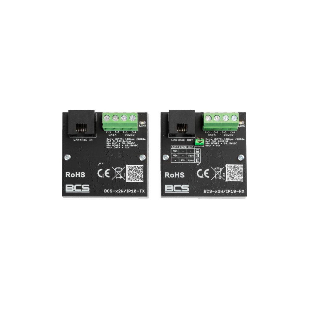 Zestaw aktywnych konwerterów BCS POWER BCS-x2W/IP10