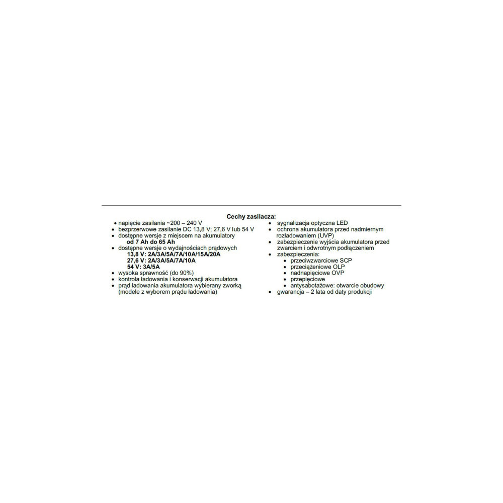 ZASILACZ BUFOROWY IMPULSOWY Pulsar HPSB-12V3A-B