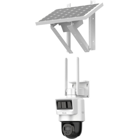 Kamera IP Hilook PTZ-N2C400I-K/4G/C05S10 2.8mm z panelem solarnym LTE/4G 4MP