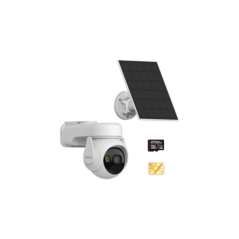 Kamera IP Imou AOV PT Kit 5MP 2.4GHz Wi-Fi i 4G z panelem solarnym, kartą pamięci 32GB i kartą SIM