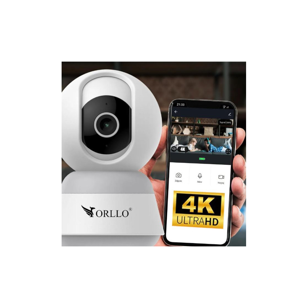 Kamera IP Orllo TW1 wewnętrzna 4K Tuya Wi-Fi 