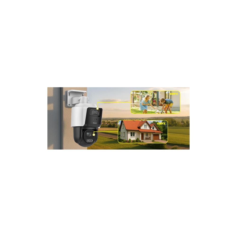 Kamera IP Hilook PTZ-D4-Pro dualna 8MP (4MP + 4MP) 4x zoom optyczny
