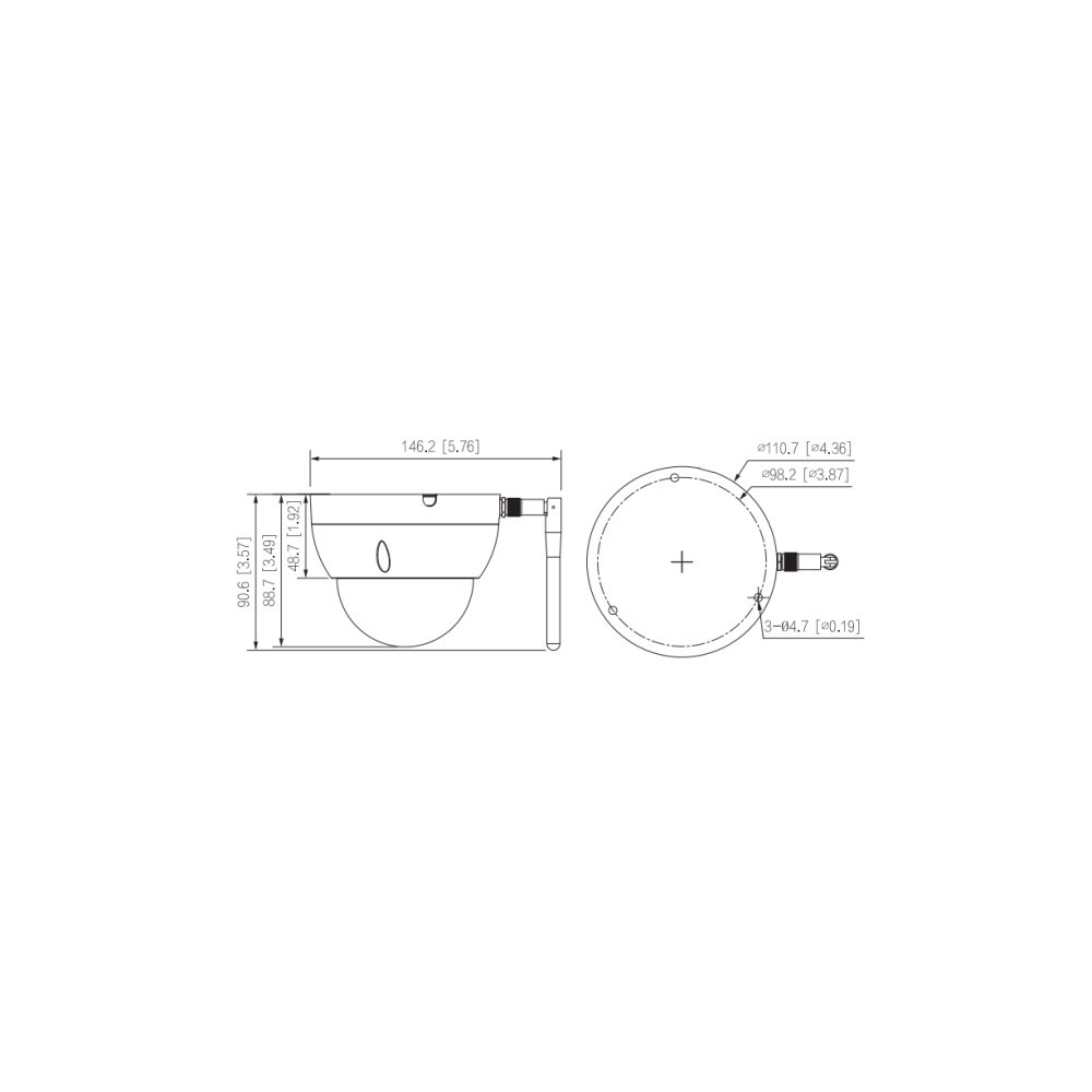 KAMERA IP DAHUA IPC-HDBW1430DE-SW-0280B