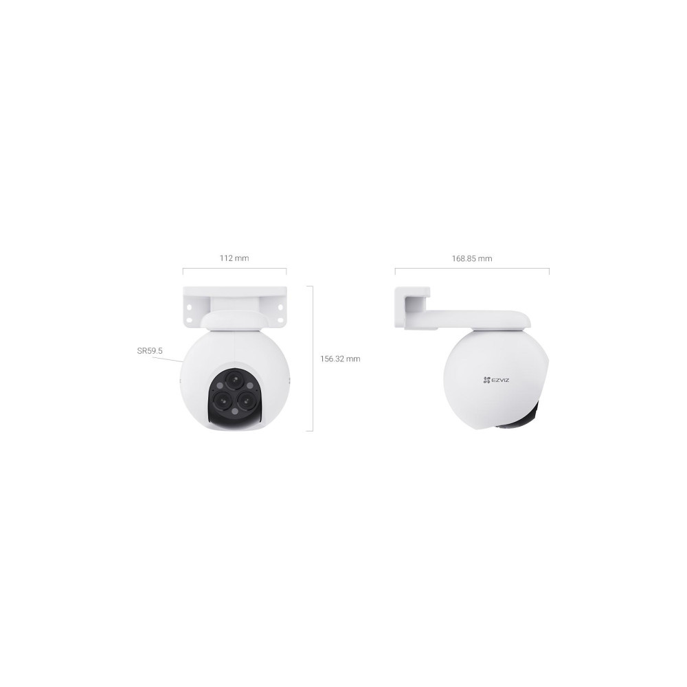 Kamera IP Ezviz H80f Multi z potrójnym obiektywem 12MPx (3 x 2K+)