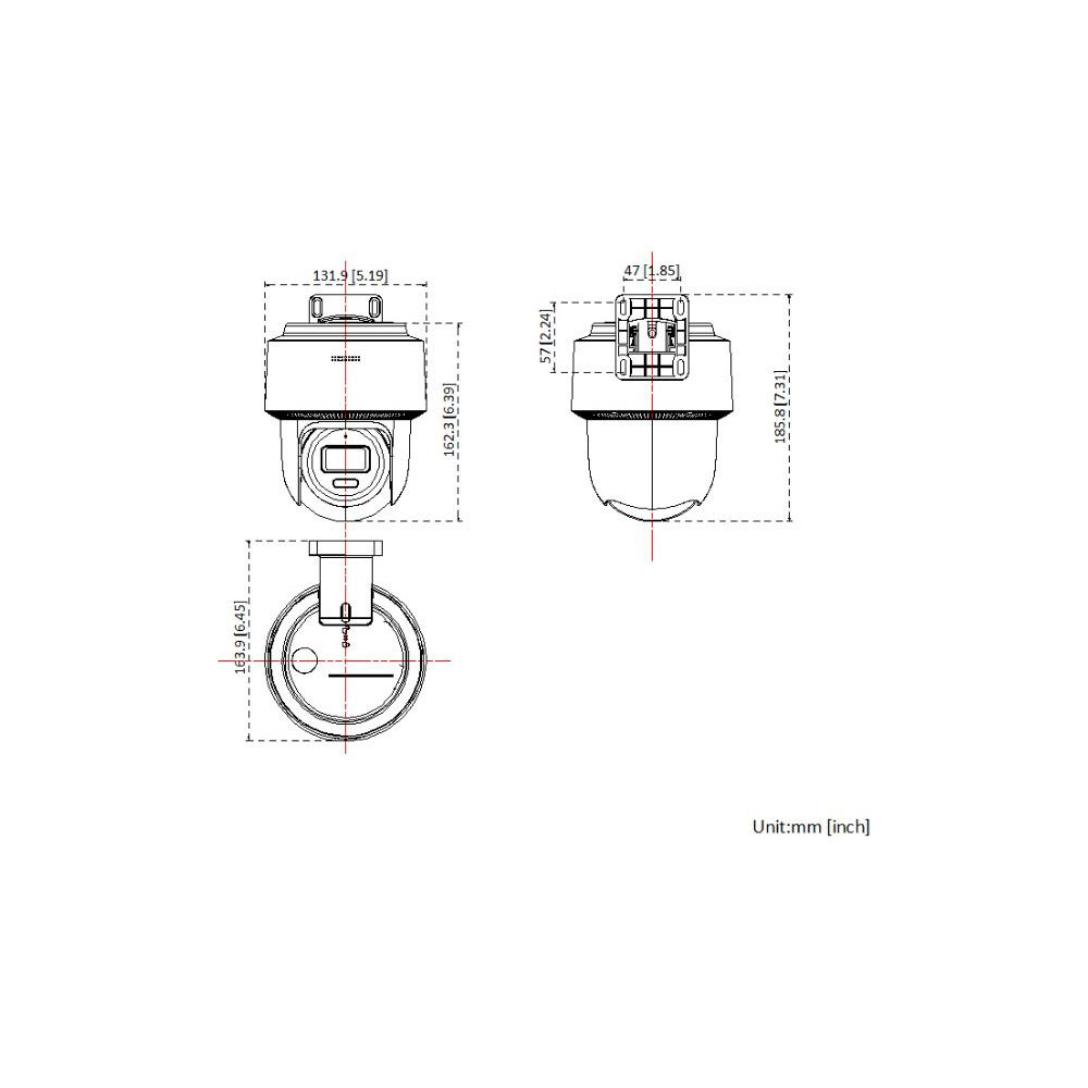 Kamera IP Hilook PTZ-N2C600M-DE(2.8mm)(O-STD) 6MP Smart Hybrid Light