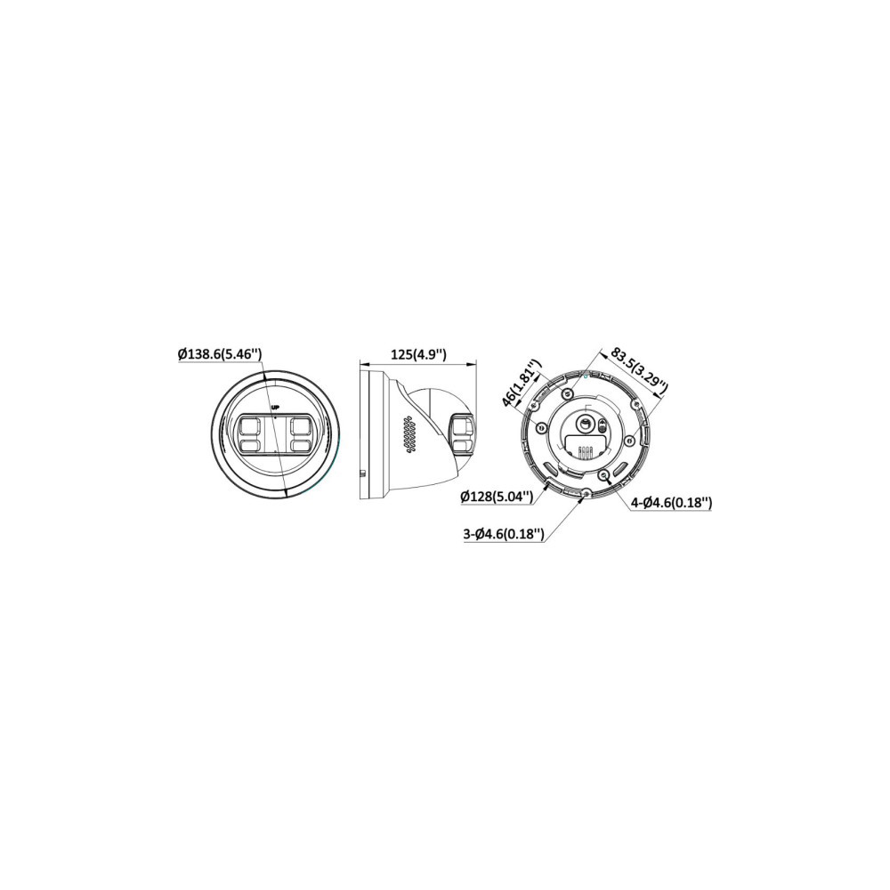 Kamera IP Hikvision DS-2CD2343G2P-LISU/SL(180°)(O-STD)