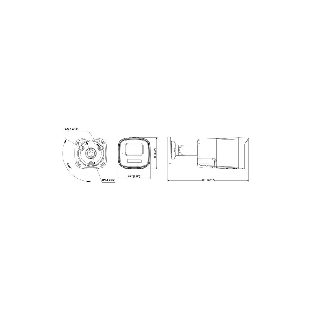 Kamera IP Hikvision DS-2CD1T67G3-LIUF/SL(2.8mm)