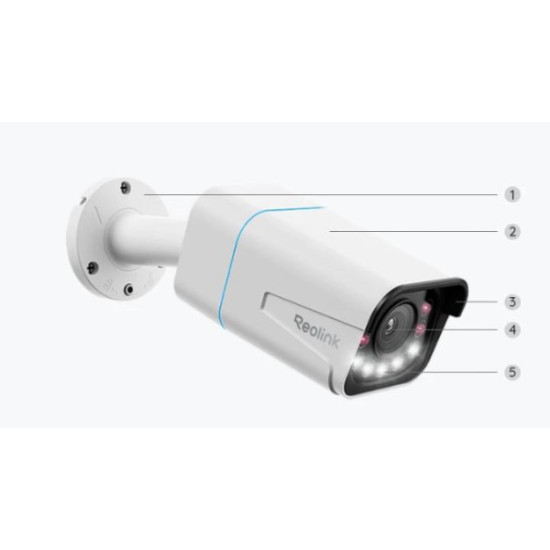 Kamera IP Reolink P430 POE 8MP 5x zoom biała