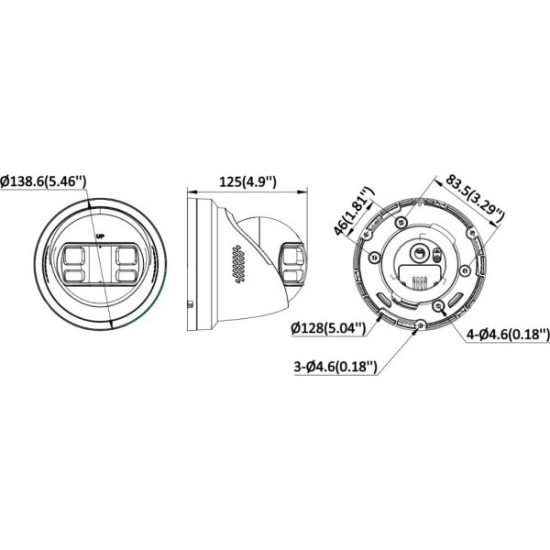 Kamera IP Hikvision DS-2CD2383G2P-LISU/SL(180°)