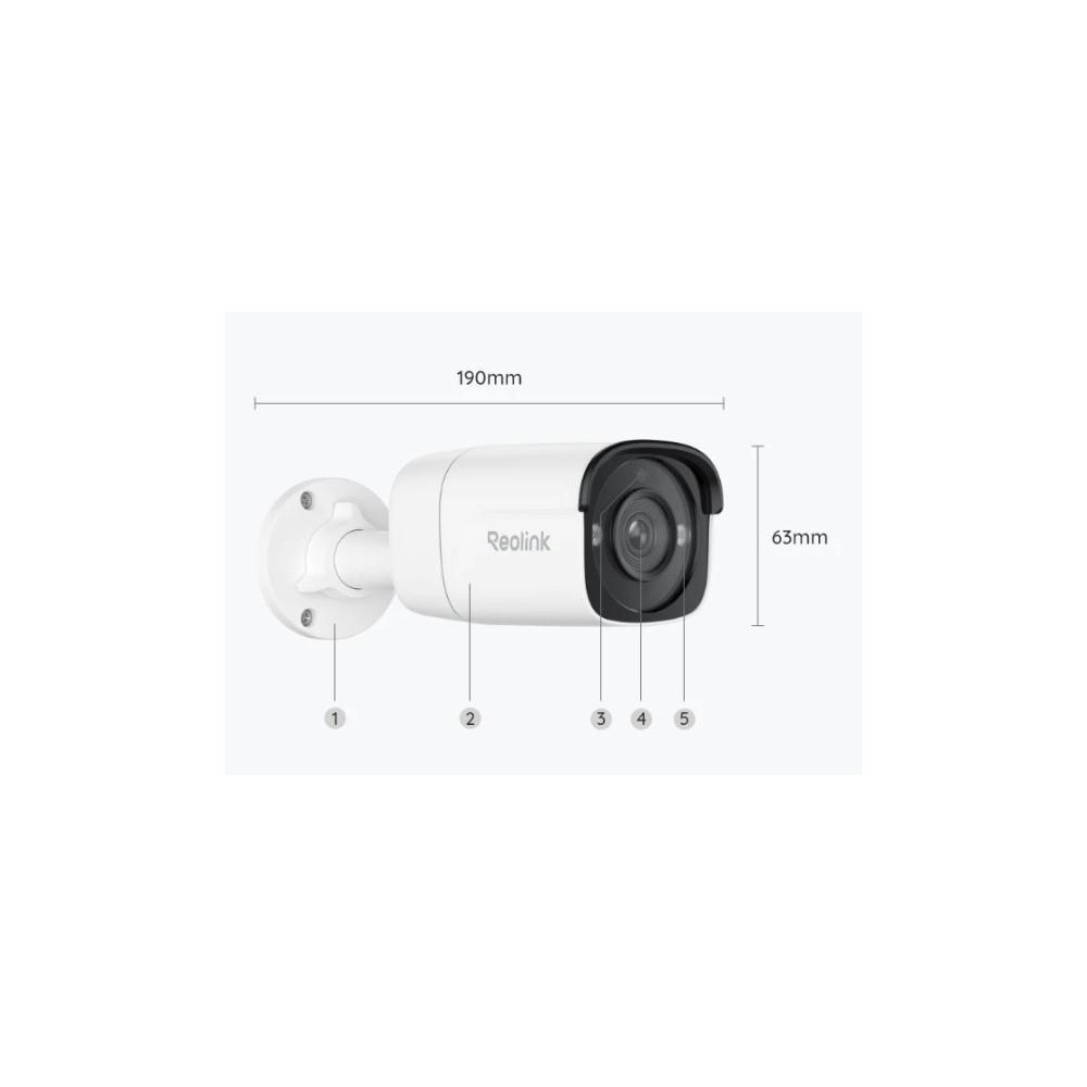 Kamera IP Reolink P330 8Mpix POE P2P IR 30m biała