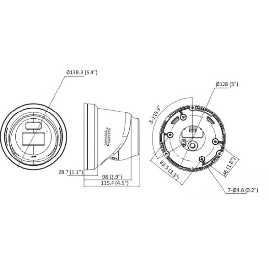 Kamera IP Hikvision 16MP DS-2CD23166G3-IS2UY/SL(2.8)eFO-STDBLACK