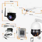 Kamera IP ORLLO Z10 Zewnętrzna Obrotowa WiFi 4Mpx ZOOM x18 POE
