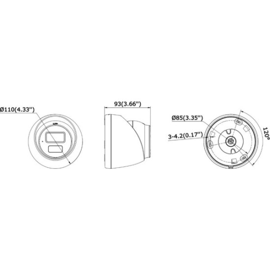 Kamera IP Hikvision DS-2CD1327G2H-LIUF/SL 2.8mm PL