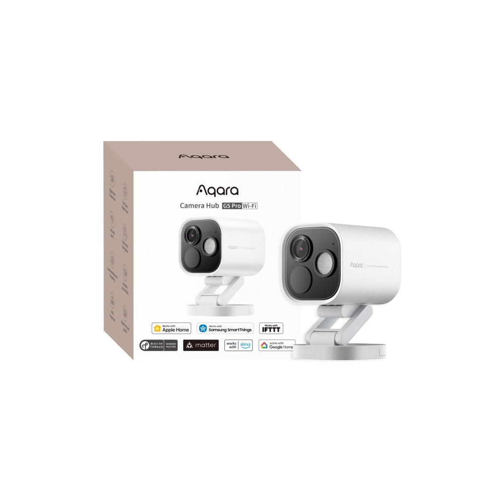 Aqara Camera Hub G5 Pro Wi-Fi Biała | Kamera IP | 1520p, Zigbee, CH-C07DW