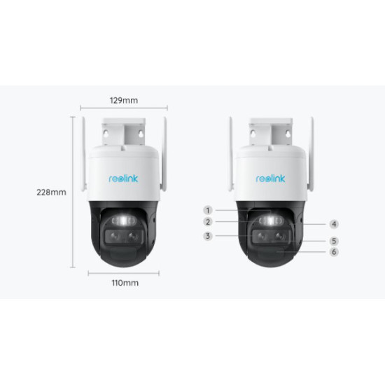 Kamera IP Reolink Trackmix Series G770 8MP LTE z panelem solarnym