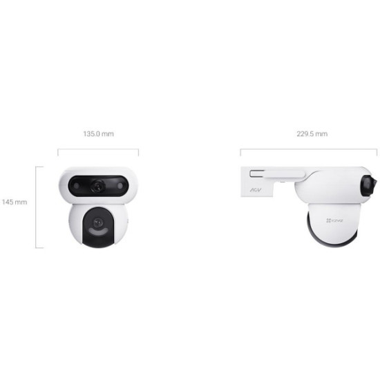 Kamera IP Ezviz HB90X Dual 4G Wi-Fi Kit 4MP+4MP z panelem solarnym 8W