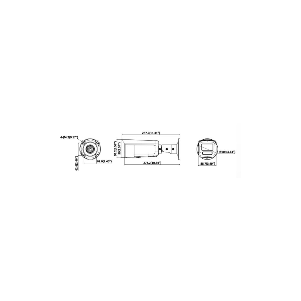 Kamera IP Hikvision 12MPx  DS-2CD2T126G3-IS2UY/SL(2.8mm)(eF)