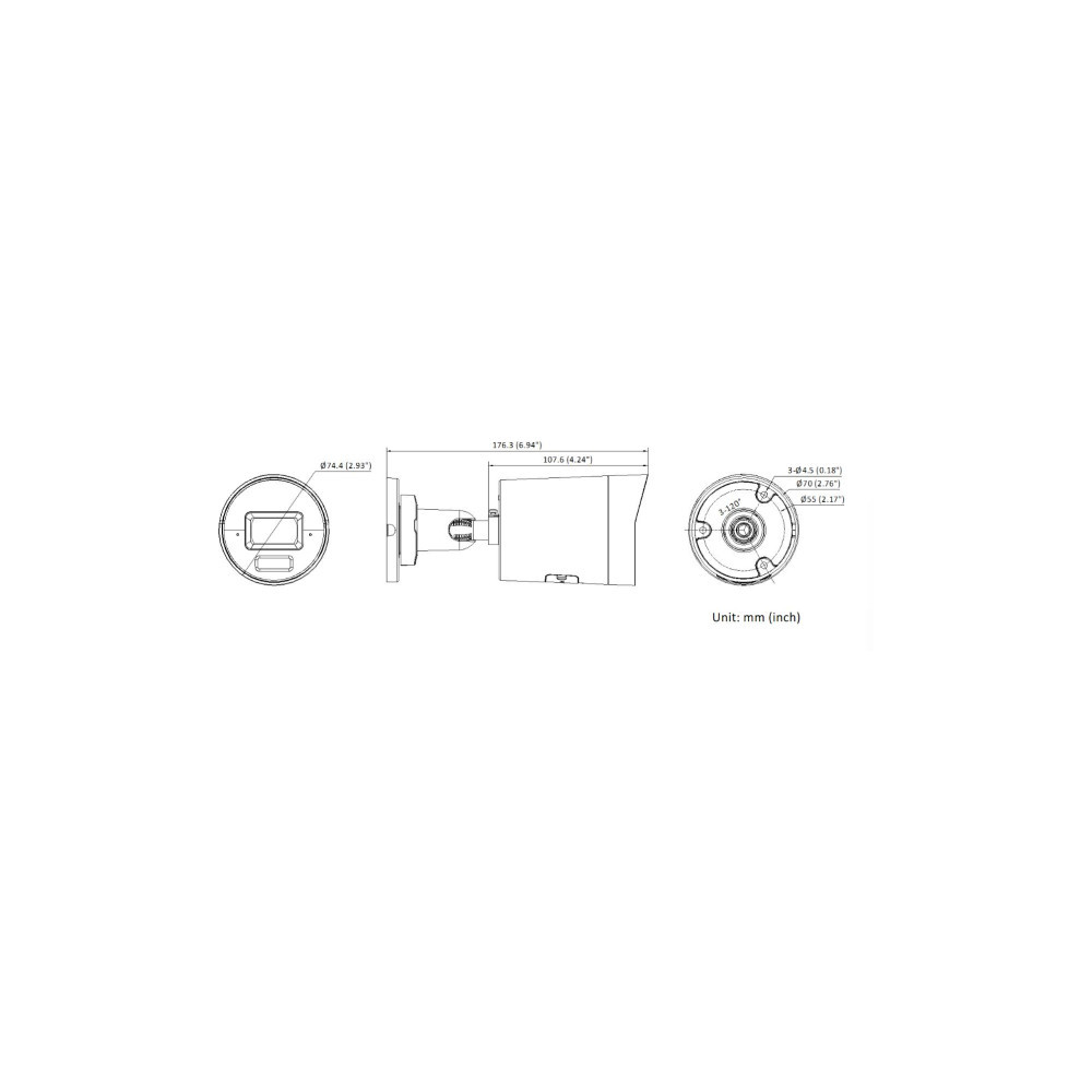 Kamera IP Hikvision DS-2CD2067G3-LI2UY/SL 2.8mm BLACK
