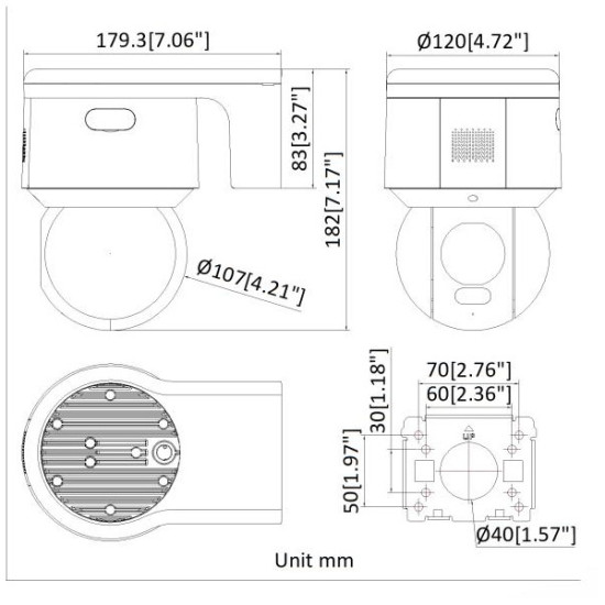 Kamera IP Hikvision DS-2DE3A400BW-DE F1 T5 PL