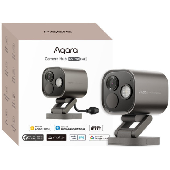 Aqara Camera Hub G5 Pro PoE Szara | Kamera IP | 1520p, Zigbee, CH-C03D