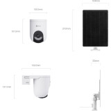 Kamera IP Ezviz HB8 Lite 4G Kit Wi-Fi 4MP z Panelem Solarnym 5W