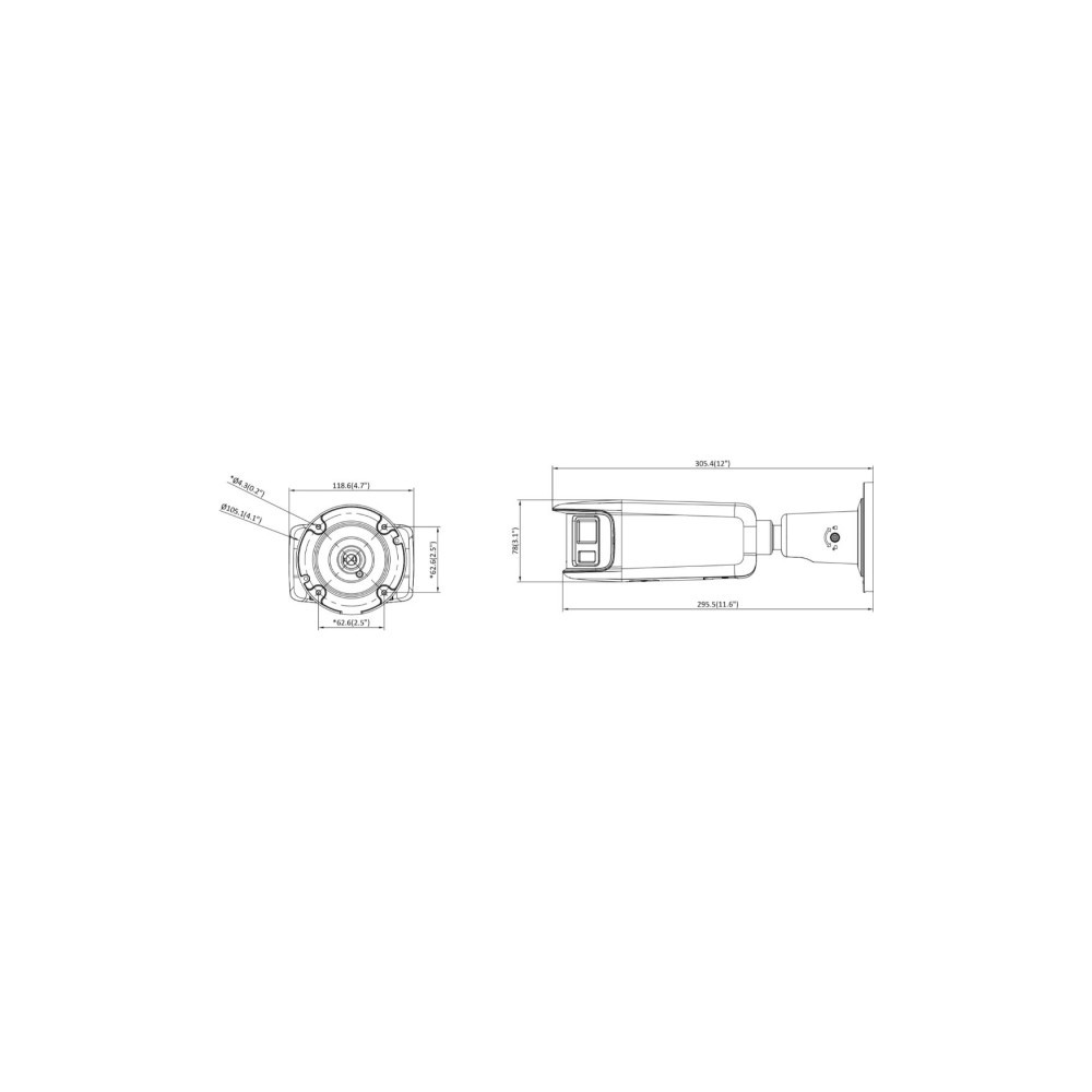 Kamera IP Hikvision DS-2CD2T87G2P-LSU/SL(4mm)(C)/BLACK