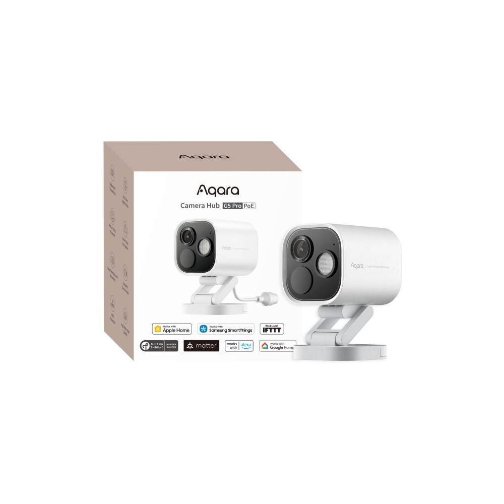 Aqara Camera Hub G5 Pro PoE Biała | Kamera IP | 1520p, Zigbee, CH-C03D