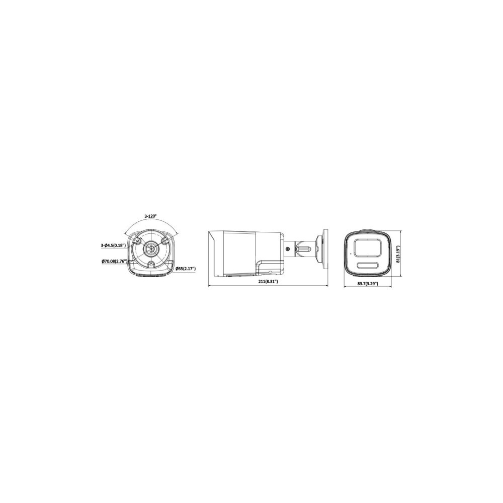Kamera IP Hikvision DS-2CD1T47G3-LIUF/SL(2.8mm)