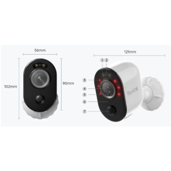 Kamera IP Reolink Argus Series B310 3MP z panelem solarmym