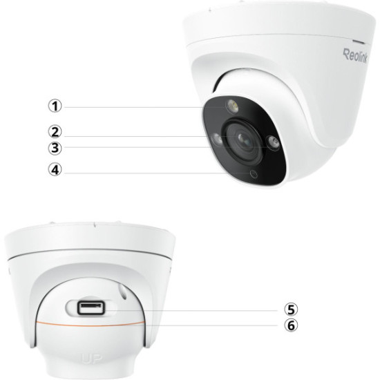 Kamera IP Reolink Professional RP-PCT8M 8MP PoE Kopułowa