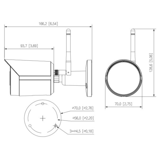KAMERA IP DAHUA IPC-HFW1230DS-SAW-0280B