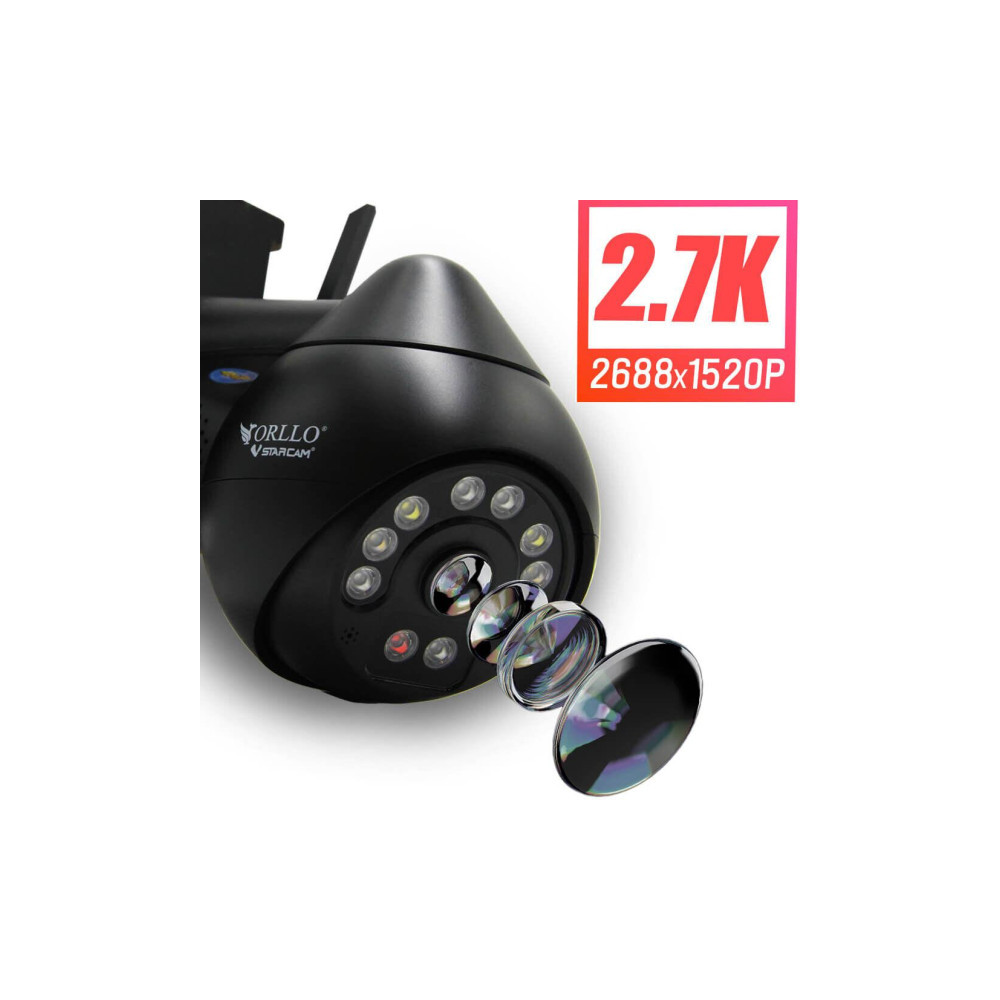 Kamera IP Orllo Z8 Pro WiFi Zewnętrzna Obrotowa Night Color 4MP