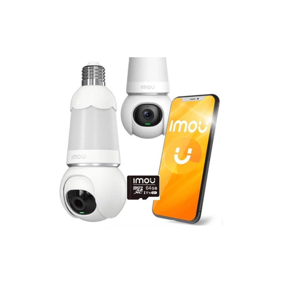 Kamera IP Imou kamera żarówka Bulb Cam 5MP IPC z kartą pamięci 64GB