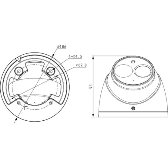 OUTLET_1: KAMERA DAHUA IP IPC-HDW4221EMP-AS-0360B