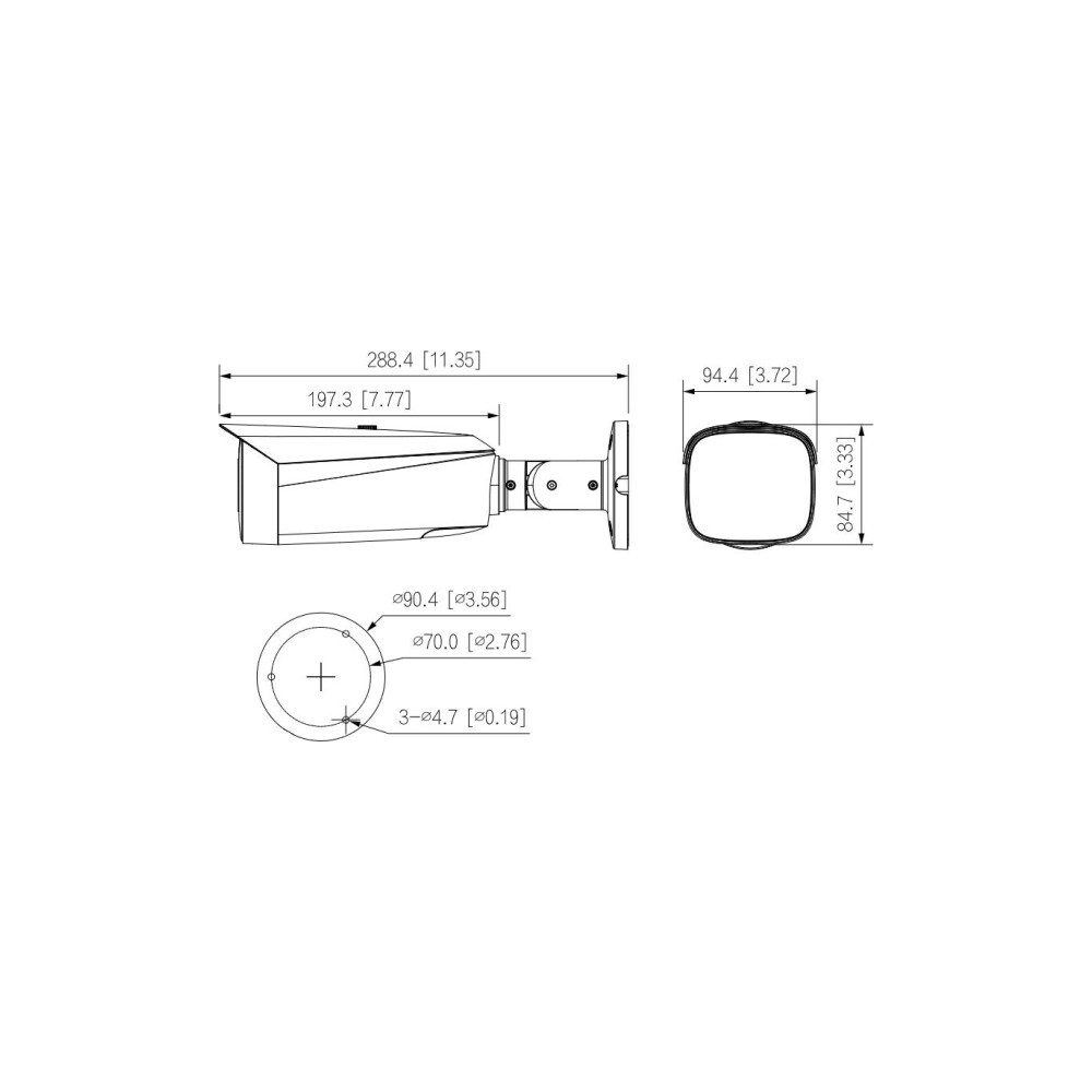 Kamera IP DAHUA IPC-HFW3849T1-AS-PV-0280B-PRO-BLACK