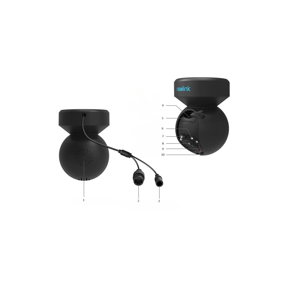 Kamera IP Reolink E Series E540 PTZ 5MP Wi-Fi LED czarna