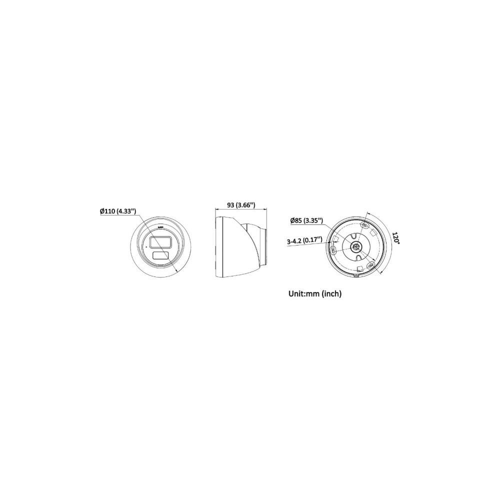 Kamera IP Hikvision DS-2CD1363G2-LIU 4mm PL