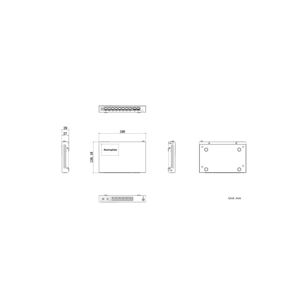 Switch router Hikvision DS-3WG210GP-SI