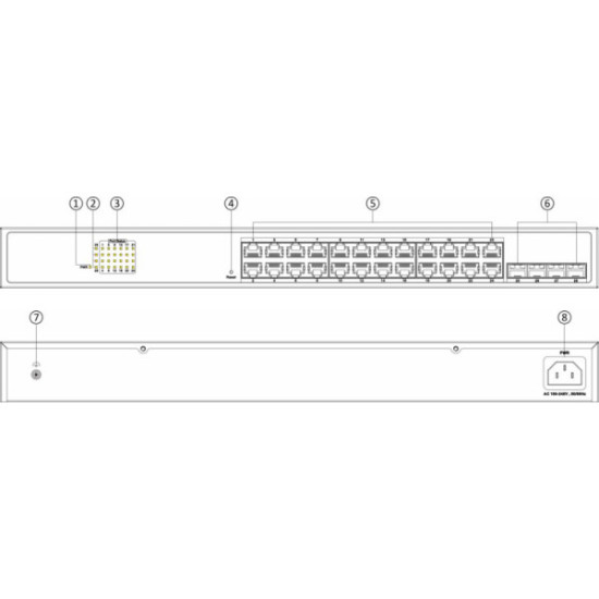 Switch Hikvision DS-3E1528-SI-24T4F