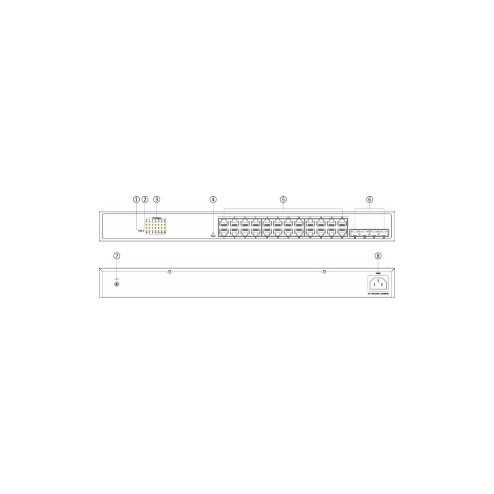 Switch Hikvision DS-3E1528-SI-24T4F