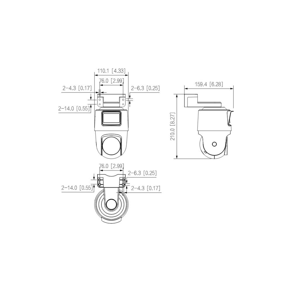 Kamera IP Dahua  IPC-PTS2249B-E2-S-PV-LED-0360B-PRO