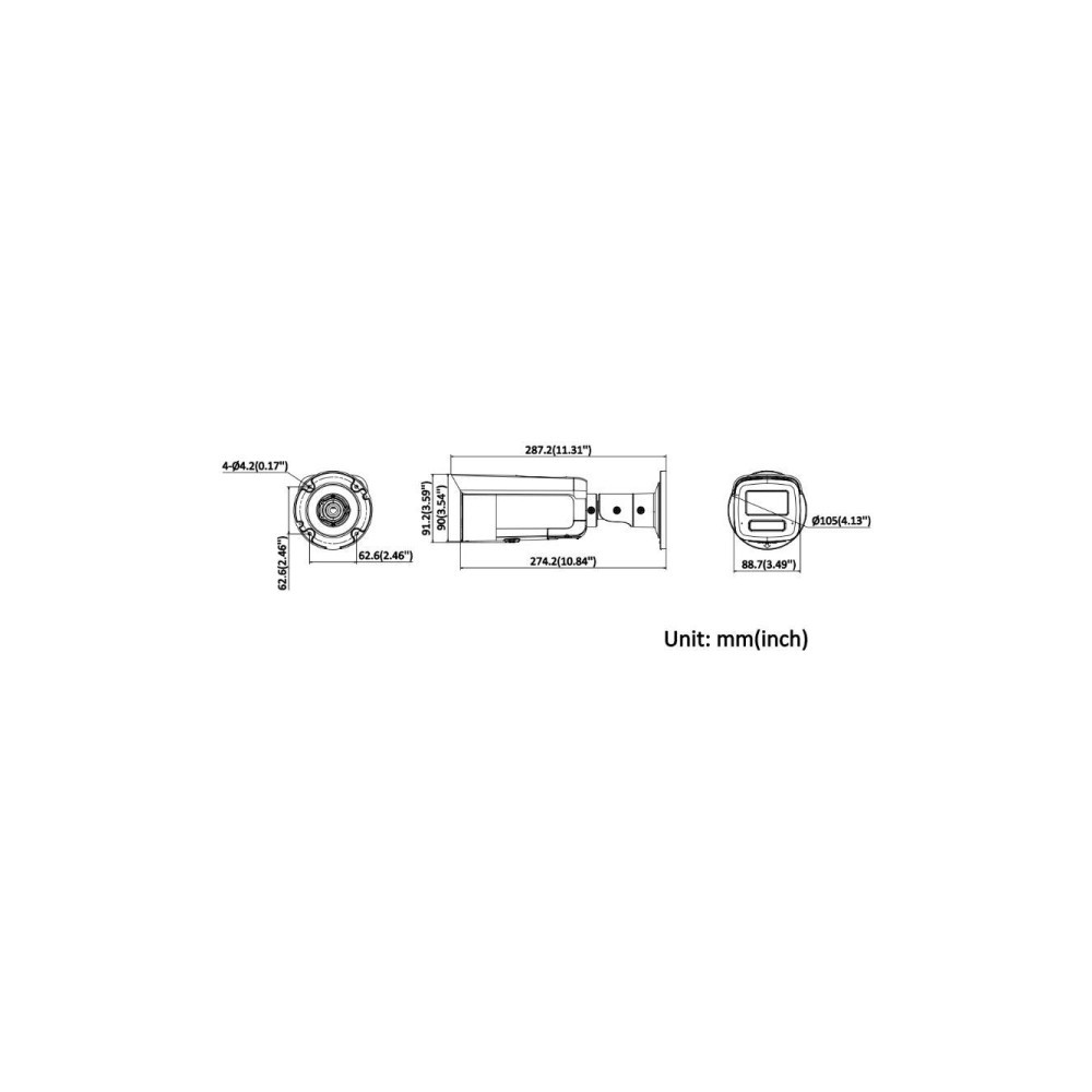 Kamera IP Hikvision DS-2CD2T43G2-LIZS2UY/SL(2.8/4mm)