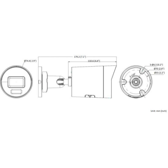 Kamera IP Hikvision DS-2CD2086G2H-IU 4mm EF PL