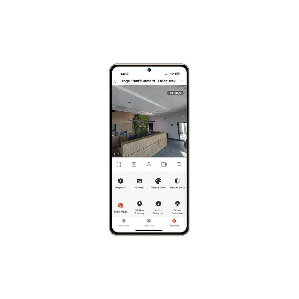 ENGO Controls ECAM - Smart Kamera wewnętrzna, Wi-Fi, obrotowa, 4MP